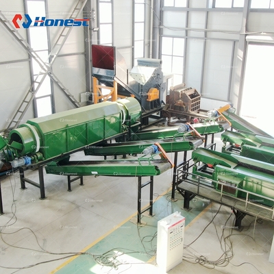 Automotive Shredder Residue Recycling Machine Scrap Steel Recycling Plant ASR Recycling Crushing Machine