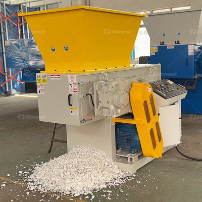 Industrial Single Rotor Shredder E-Waste Tires Textiles Robust Build Easy Maintenance Low Cost