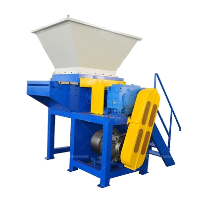 Industrial Single Rotor Shredder E-Waste Tires Textiles Robust Build Easy Maintenance Low Cost