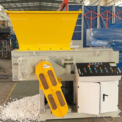 Single Shaft Shredder for Plastic Rubber Wood Waste Custom Blades Low Speed High Torque Cheap Price