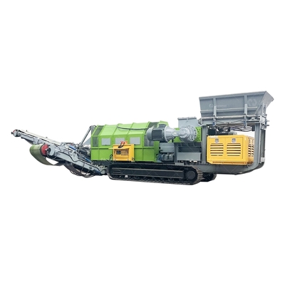 Construction Waste Recycling and Crushing Waste Metal Crawler Mounted Shredding Equipment Movable Shredder