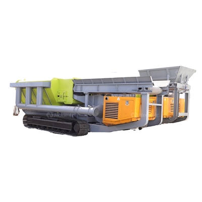High Capacity Crawler Mounted Shredding Equipment Mobile Construction Waste Car Shredder Tracked Mobile Waste Shredder
