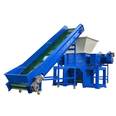 Industrial Dual Shaft Shredder Machine Metal/Tire/Plastic Hydraulic System Shredding Crusher Machine