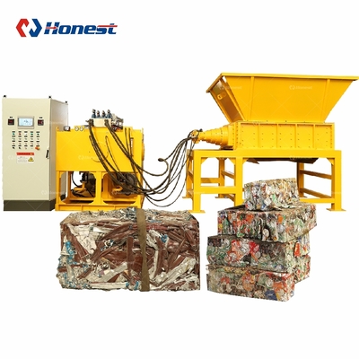 Scrap Metal Recycling Shredder Hydraulic Type Scrap Car Body Shell Aluminum Cans Refrigerator Double Shaft Shredder Machine