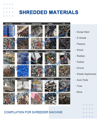 Shredder Steel Scrap Machine Solid Waste Shredder Scrap Shredder Machine