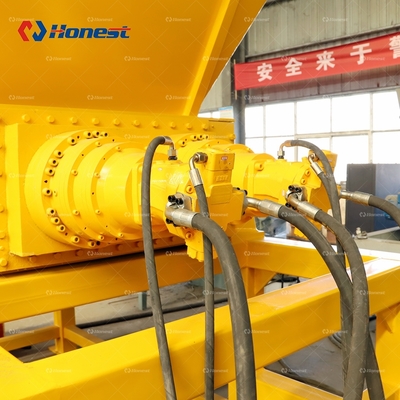 CE Certified Twin Shaft Shredder with Hydraulic Protection for Scrap Metal Recycling
