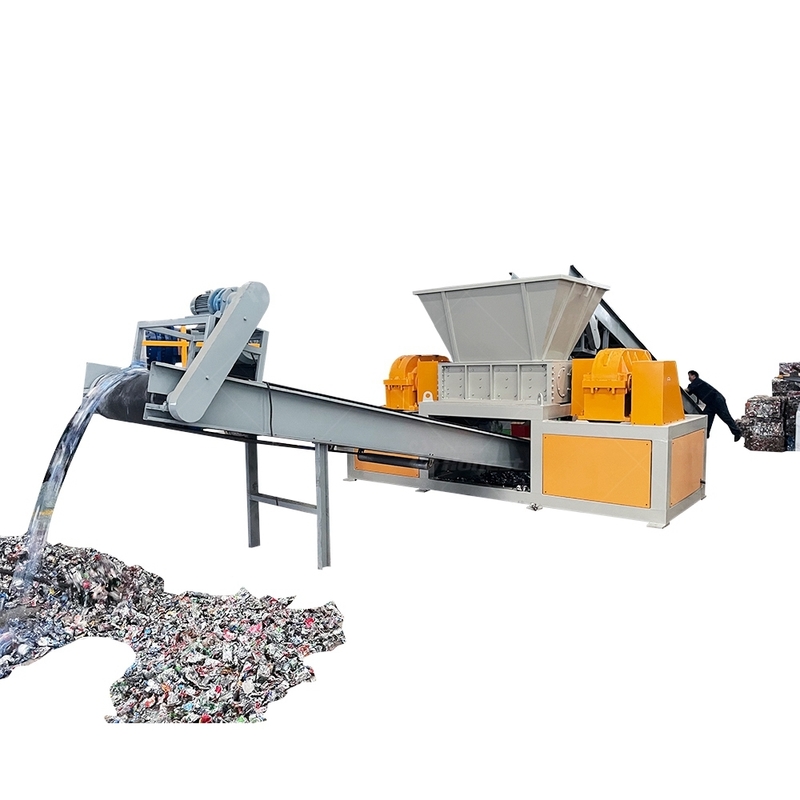 Hydraulic Municipal Waste Shredder/crusher Machine Textile Shredder Plastic Bag Karton Shredder Old Clothes Shredding Machine