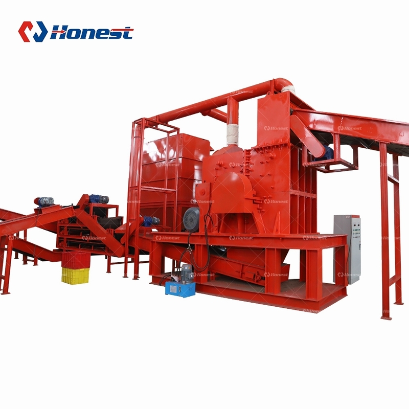 Scrap Steel Iron Aluminum High Quality Motor Stator Shredder HDD Hard Disk Circuit Board Scrap Recycling Machine Hammer Mill